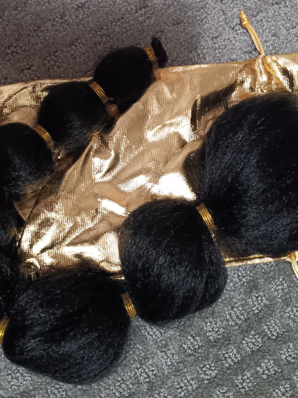 Black Synthetic Ponytail Hair Extensions - Versatile Styling